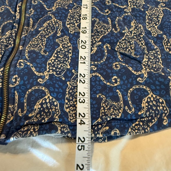 Lilly Pulitzer Leona Zip Up Jacket Women’s XL Navy Pockets Stretch UPF 50+ Comfy - Picture 10 of 10